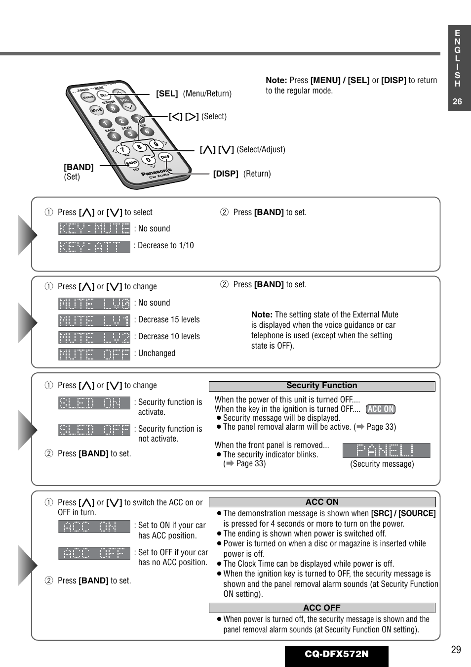 Panasonic CQ-DFX572N User Manual | Page 29 / 46