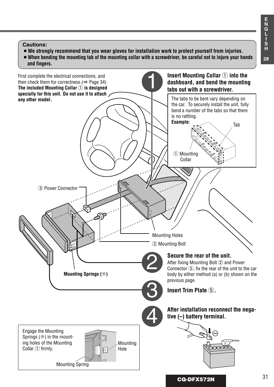 Panasonic CQ-DFX572N User Manual | Page 31 / 46