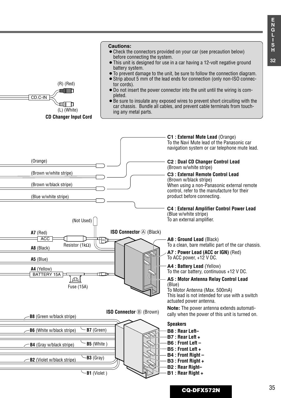 Panasonic CQ-DFX572N User Manual | Page 35 / 46