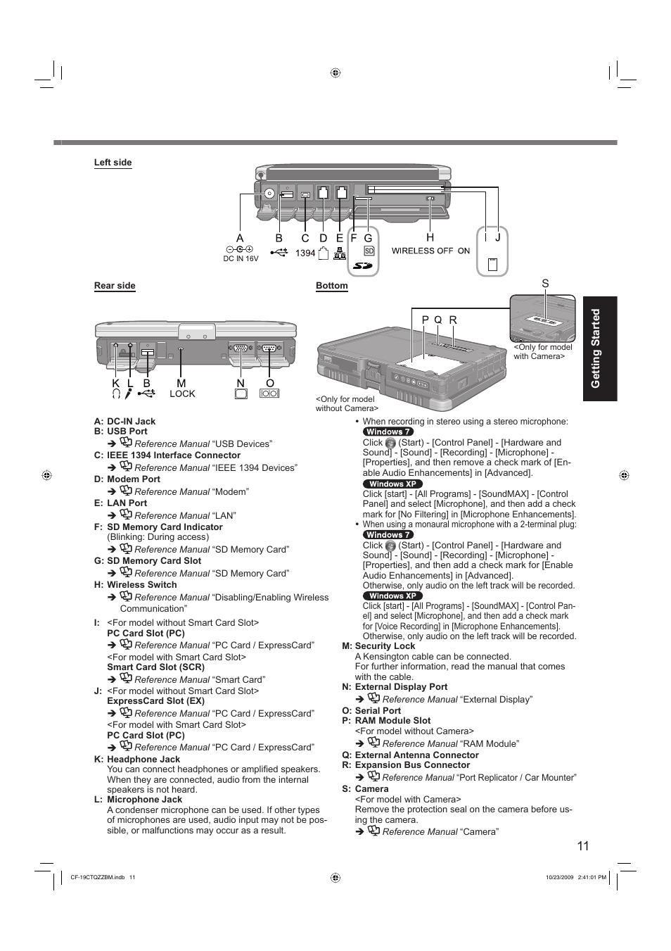 Panasonic CF-19 User Manual | Page 11 / 40