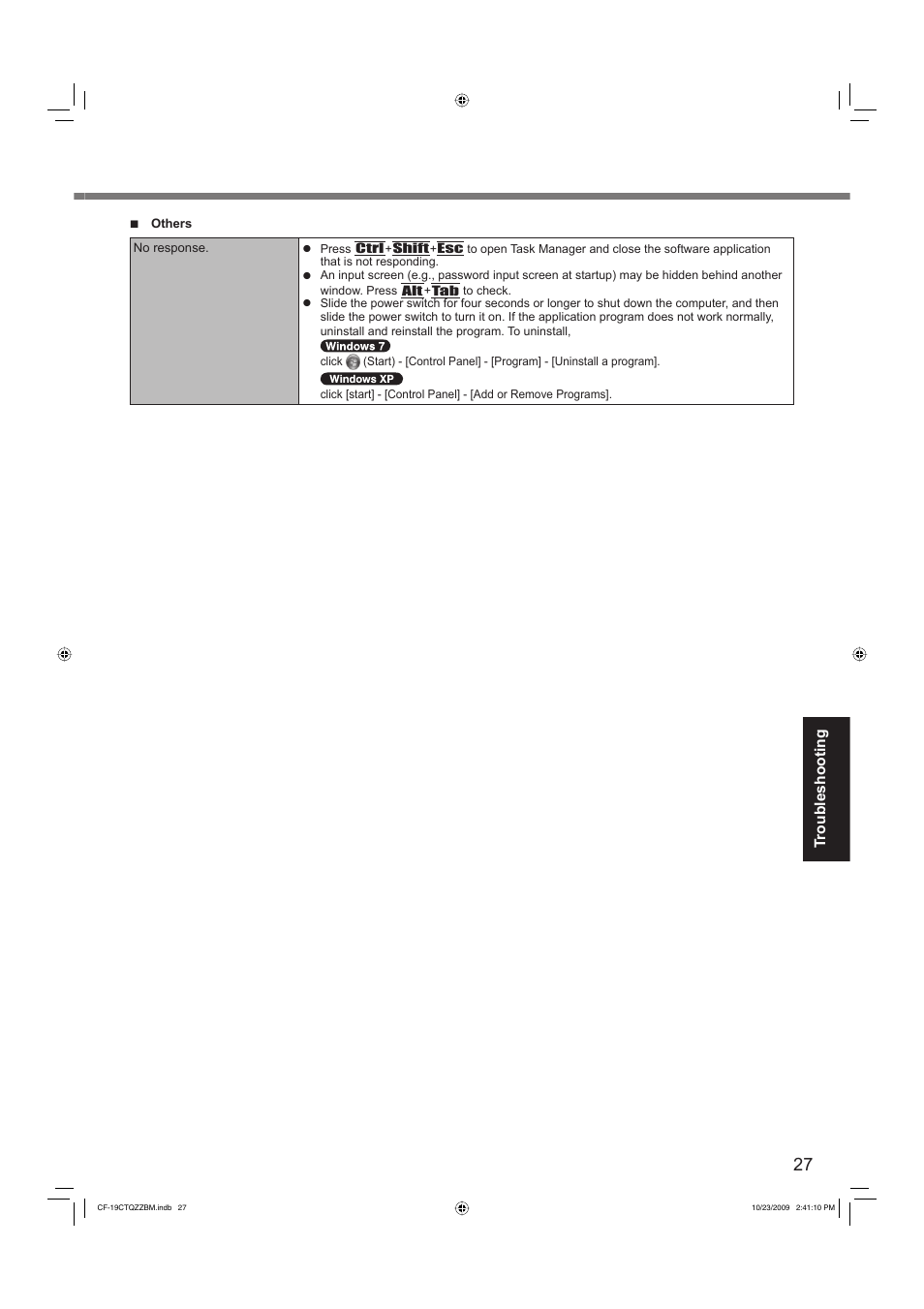 Panasonic CF-19 User Manual | Page 27 / 40