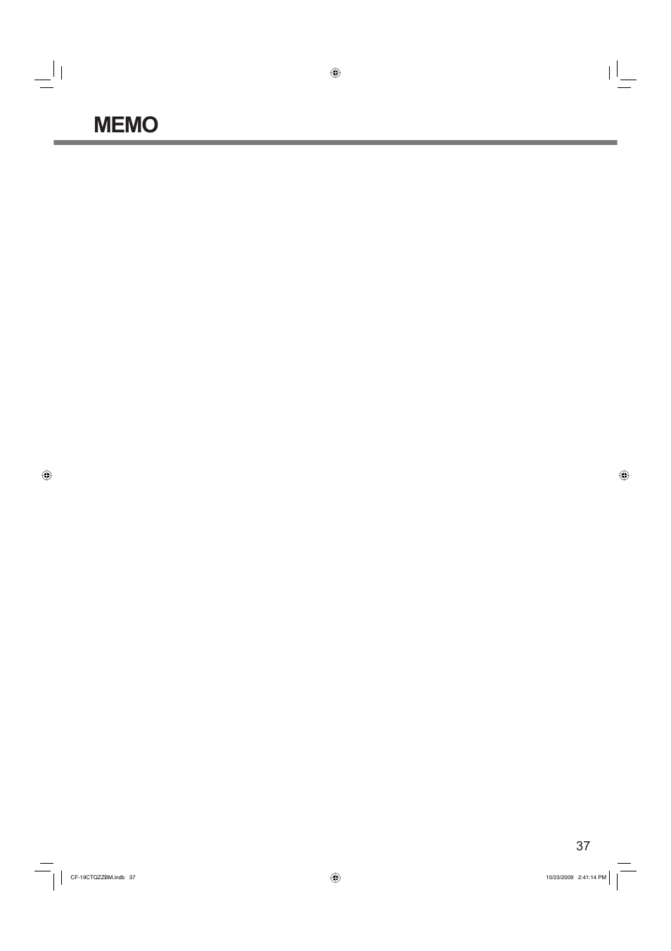 Panasonic CF-19 User Manual | Page 37 / 40