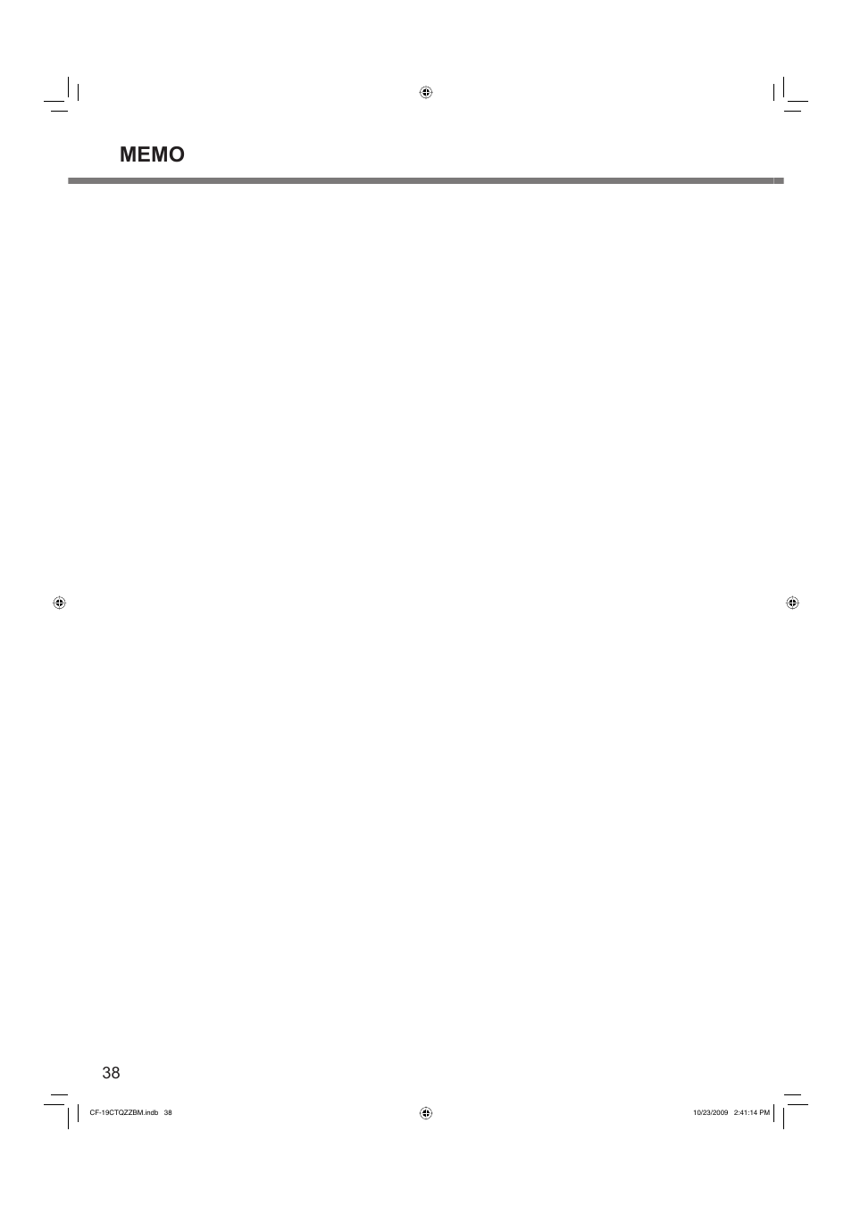 Panasonic CF-19 User Manual | Page 38 / 40