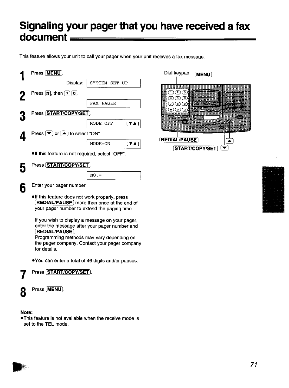 Panasonic KX-F1110NZ User Manual | Page 71 / 110