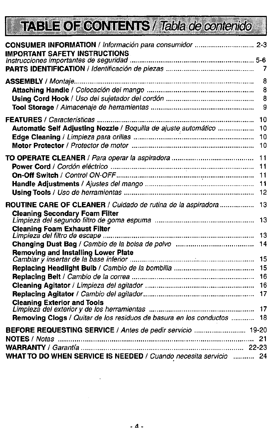 Tabii'of | Panasonic ASPIRADORA MC-V5740 User Manual | Page 4 / 24