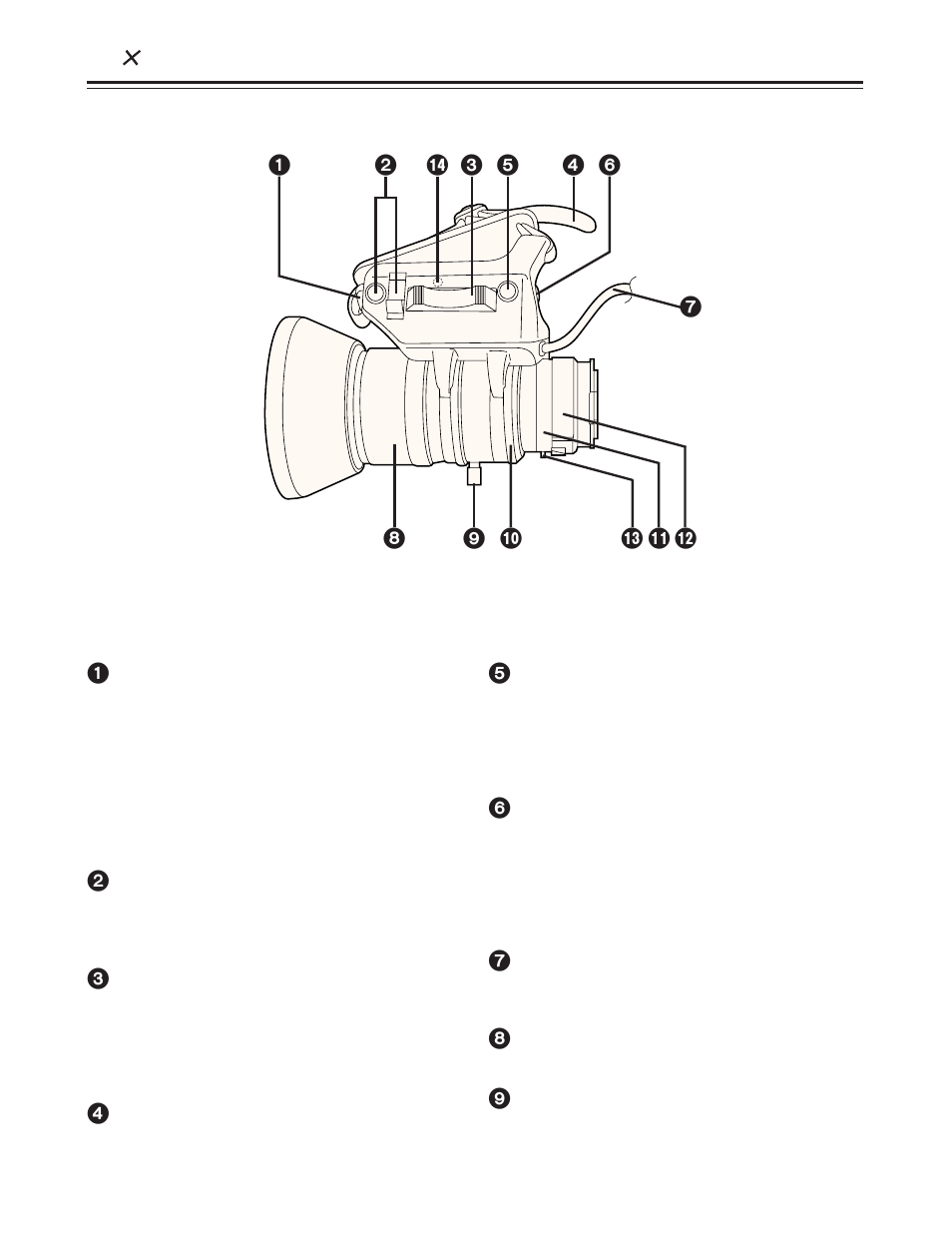 14 a a power zoom lens (option) | Panasonic AJ-D215P User Manual | Page 13 / 68