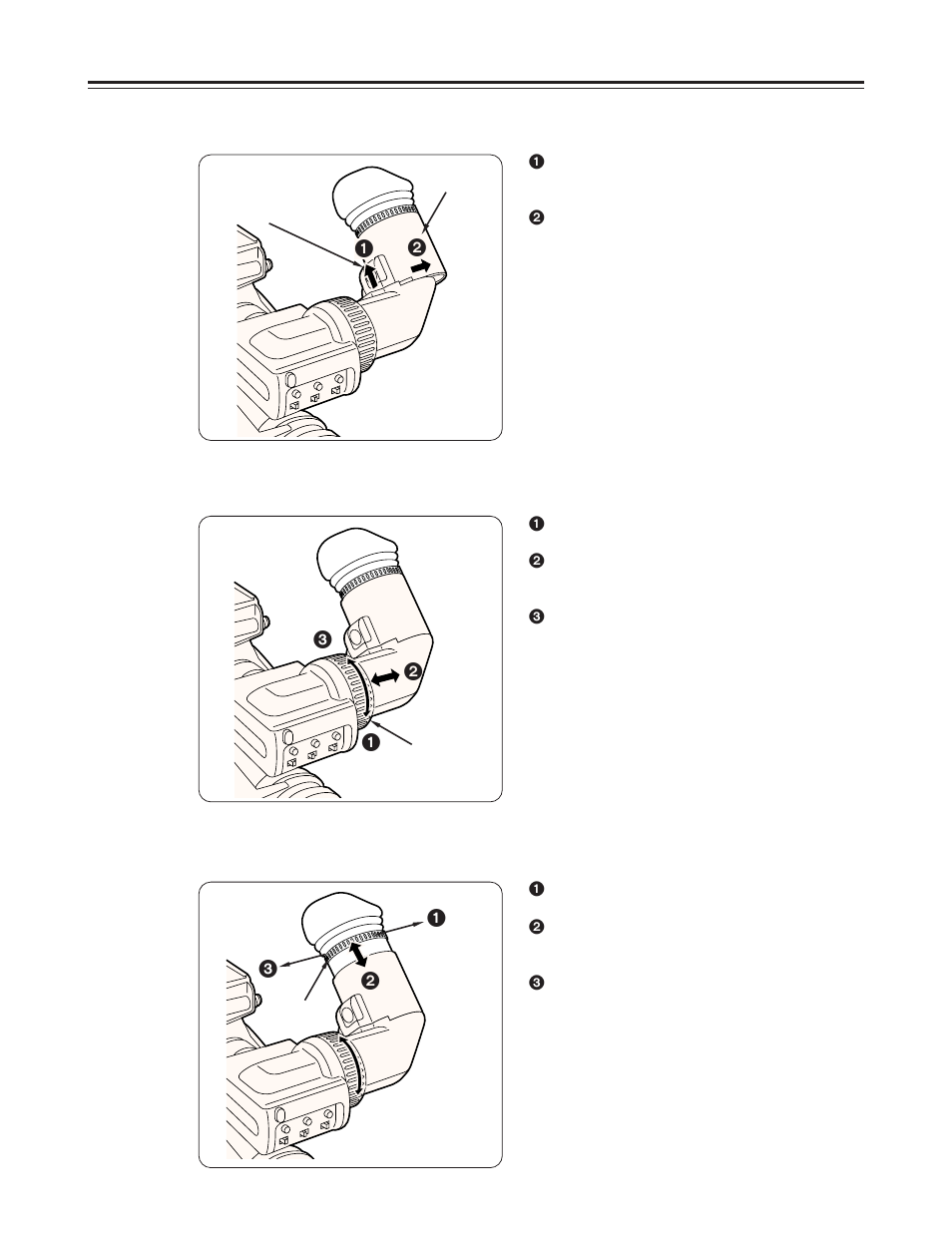 Removing the eye cup, Adjusting the eyepiece position, Adjusting the eye cup position | Panasonic AJ-D215P User Manual | Page 20 / 68