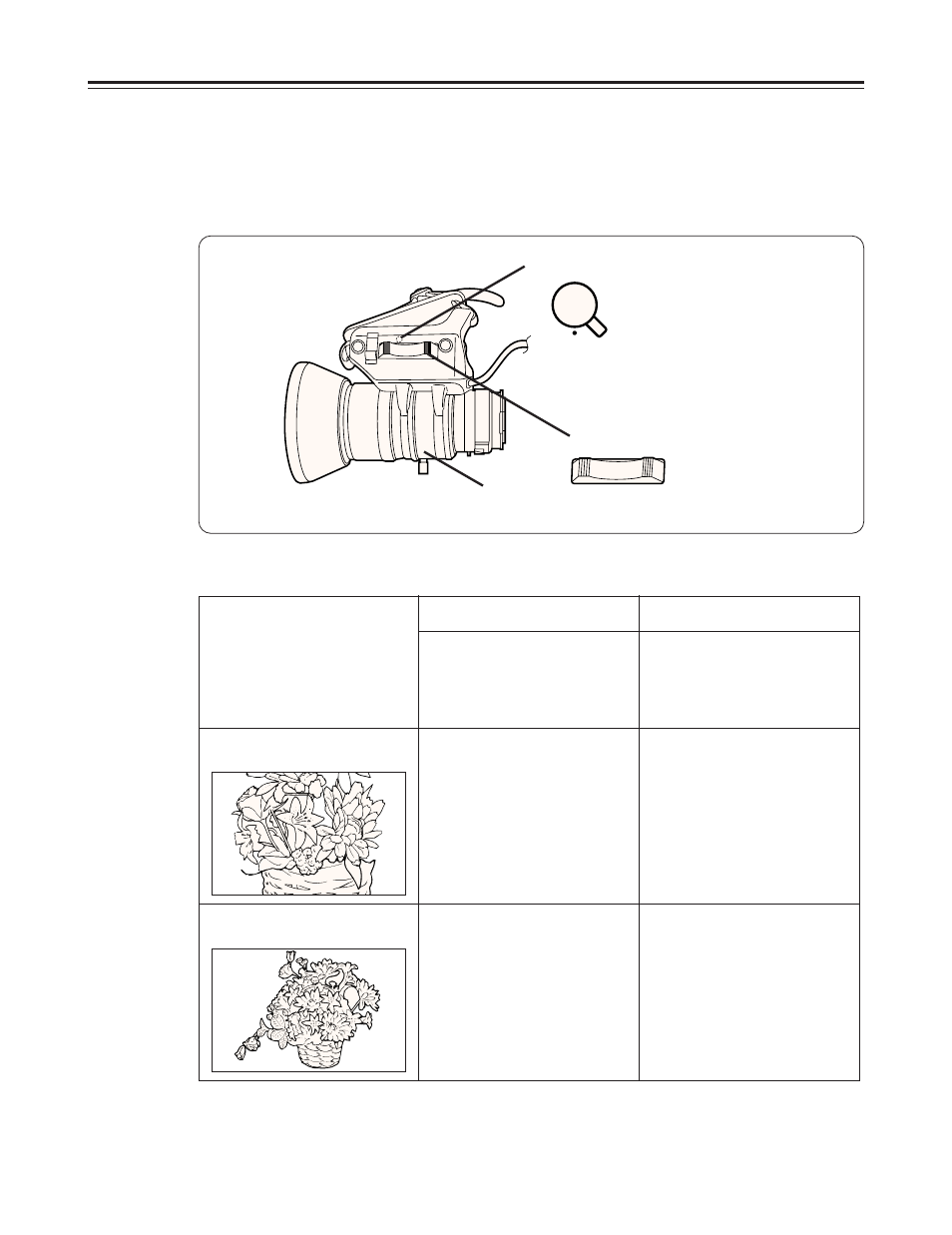 Zooming | Panasonic AJ-D215P User Manual | Page 38 / 68