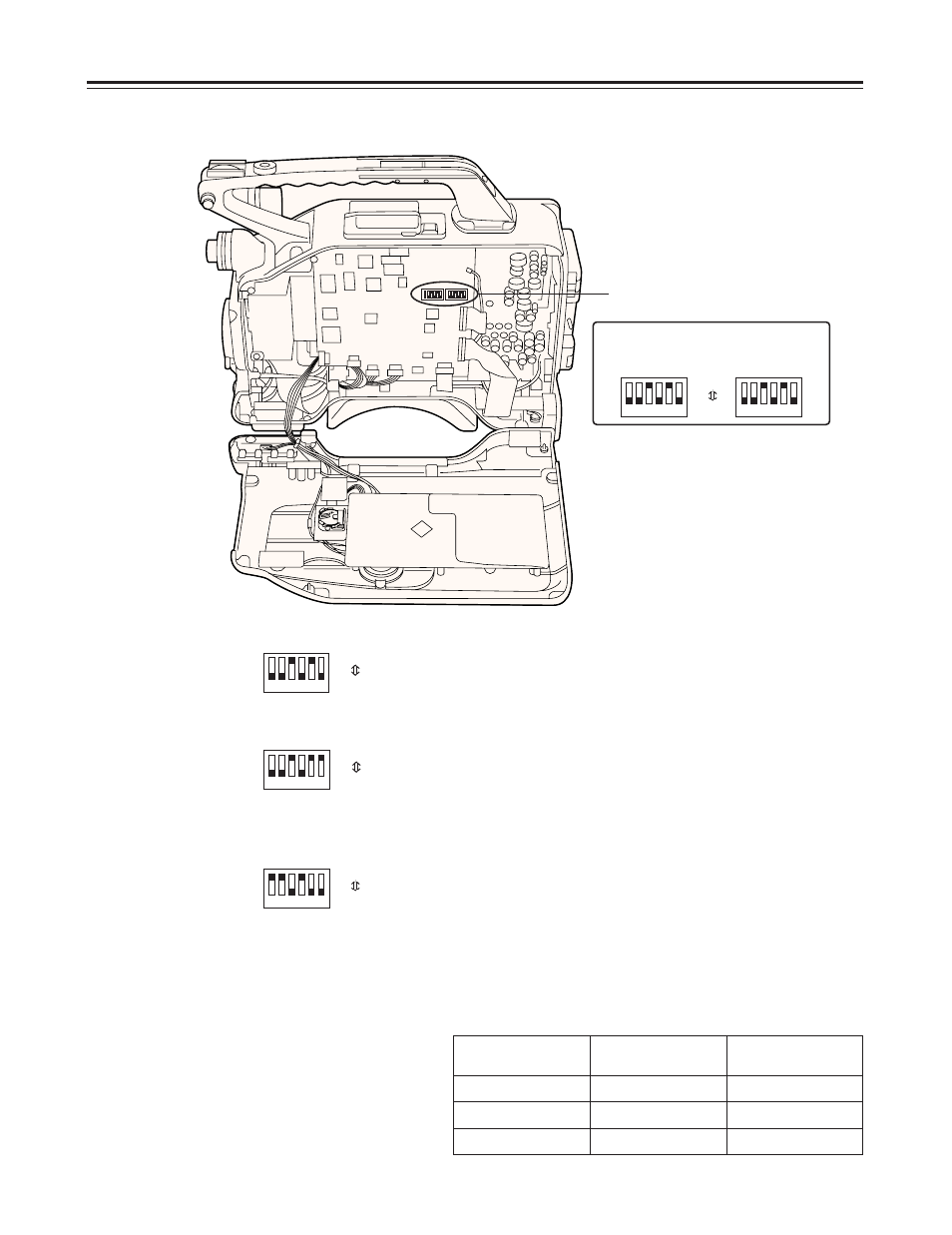 Selecting the audio input, When a phantom microphone is to be used, When the line input is to be used | Panasonic AJ-D215P User Manual | Page 59 / 68