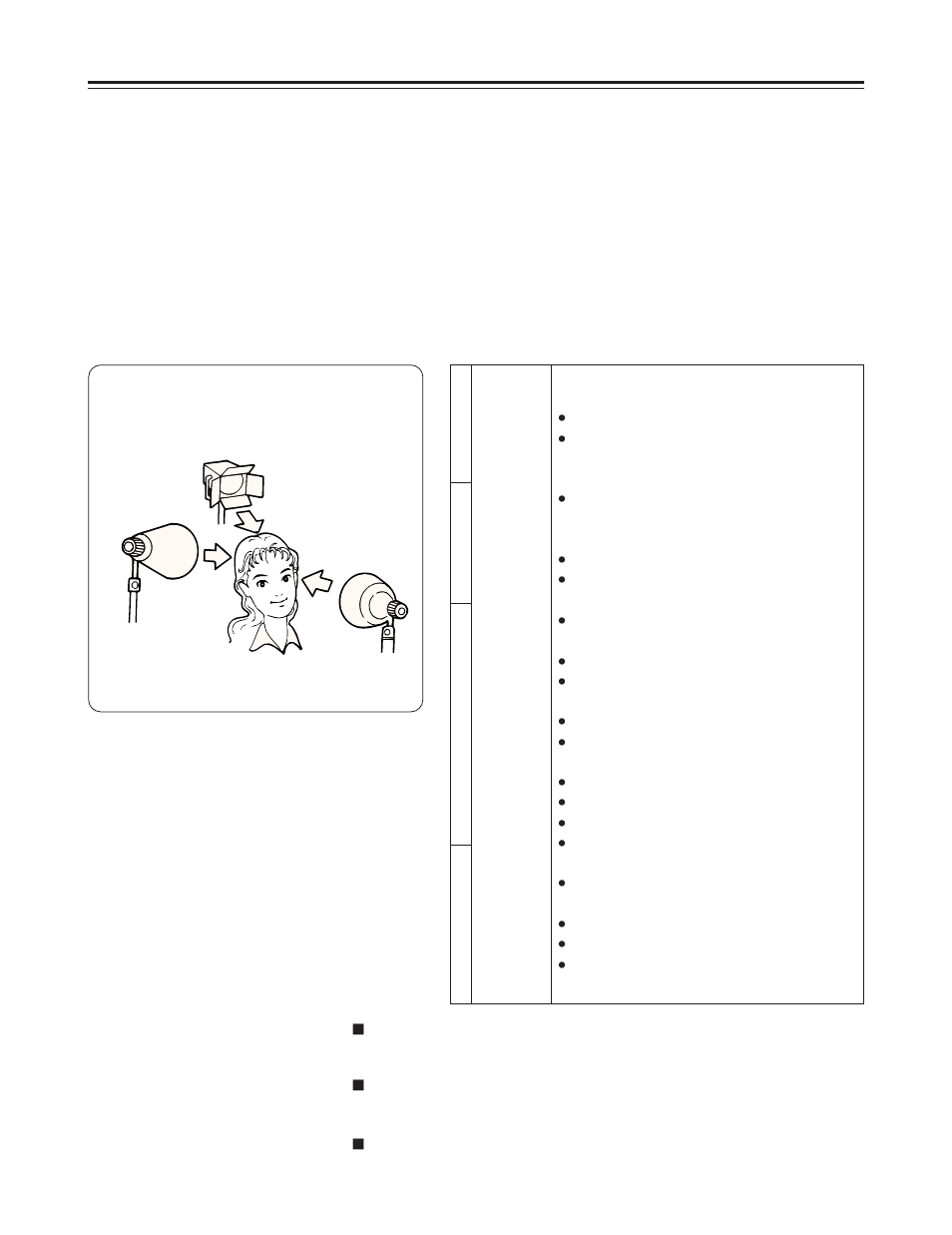Tips on lighting, Studio lighting | Panasonic AJ-D215P User Manual | Page 60 / 68