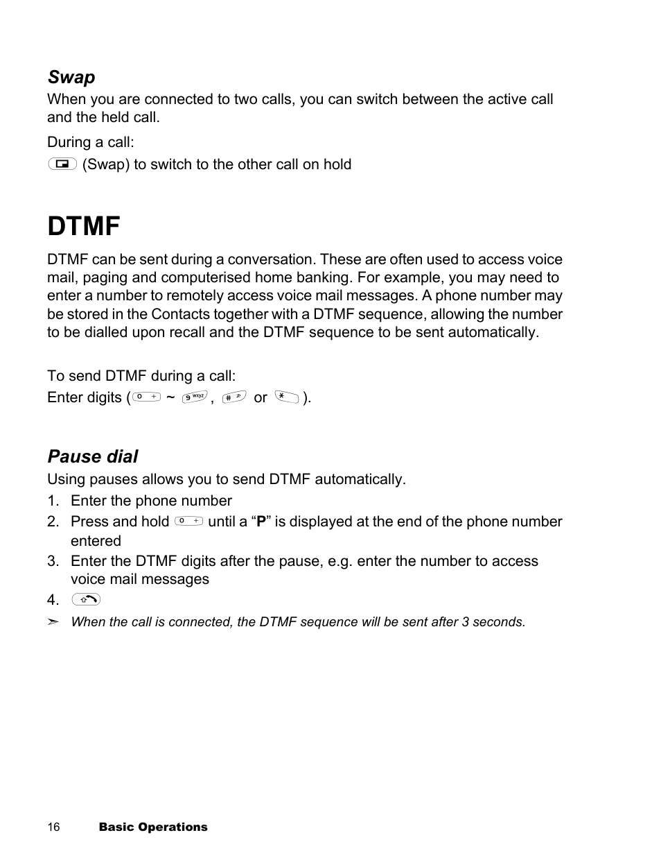 Dtmf | Panasonic EB-X300 User Manual | Page 19 / 125