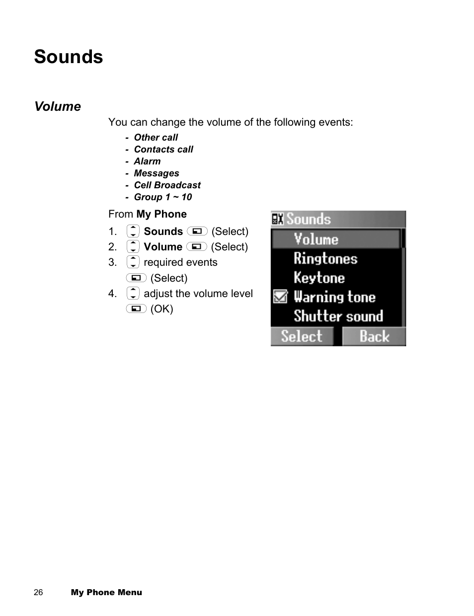 Sounds | Panasonic EB-X300 User Manual | Page 29 / 125