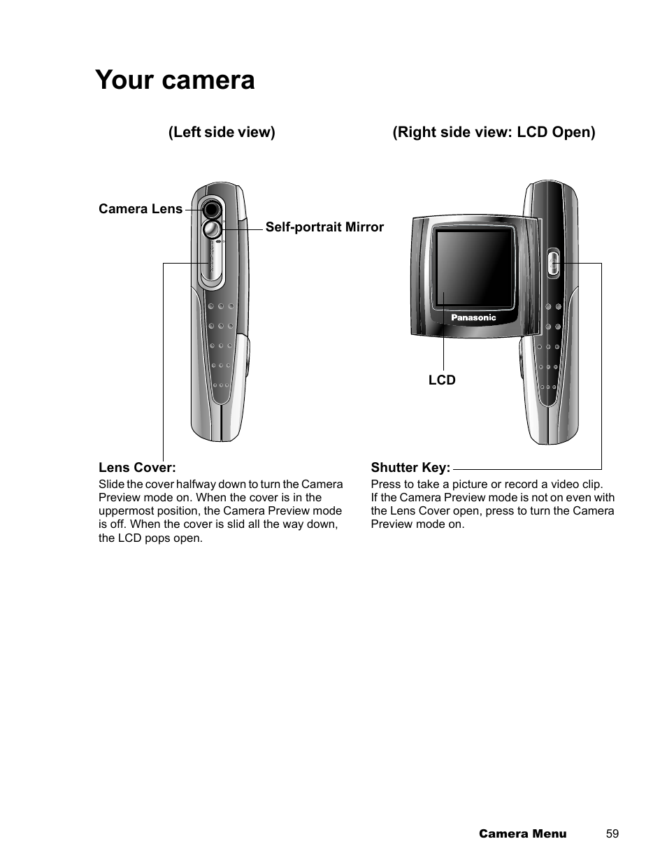 Your camera | Panasonic EB-X300 User Manual | Page 62 / 125