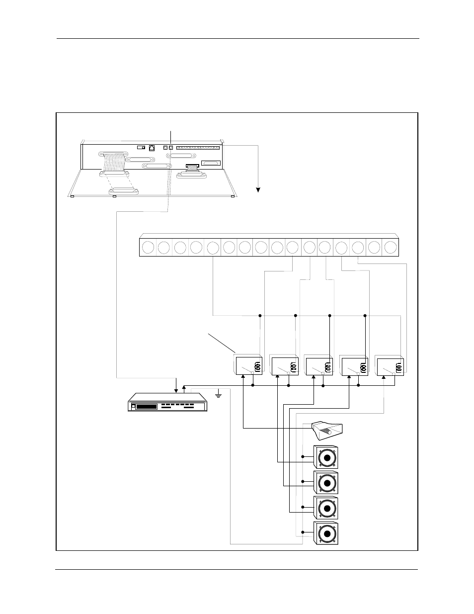 Figure 5-7, External zone paging installation -15, Figure 5-7. external zone paging installation | Panasonic CPC-EX User Manual | Page 109 / 204