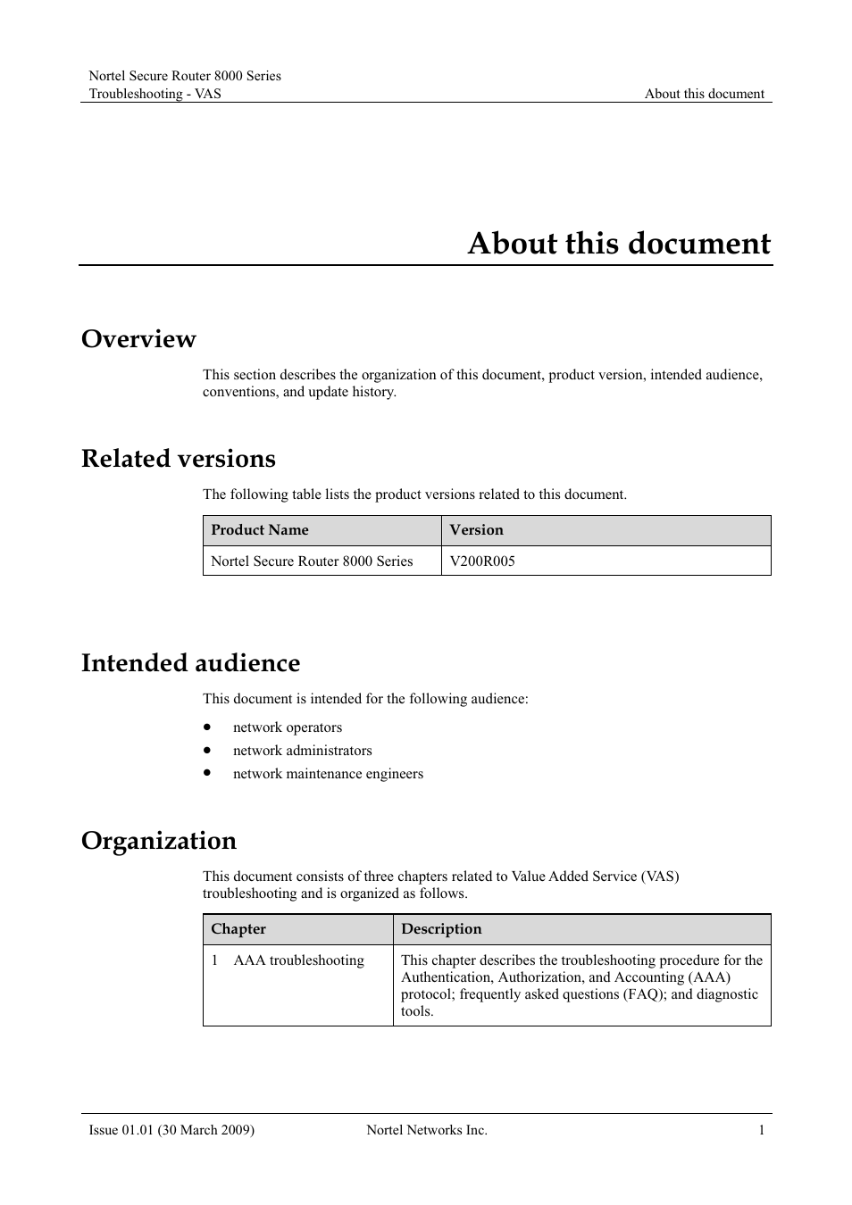 About this document, Overview, Related versions | Intended audience, Organization | Panasonic 8000 User Manual | Page 11 / 156