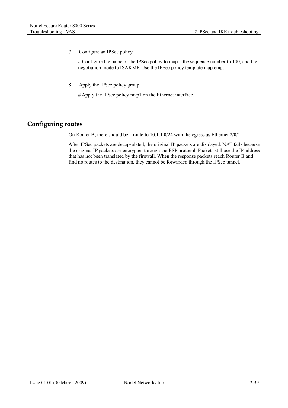Configuring routes | Panasonic 8000 User Manual | Page 86 / 156