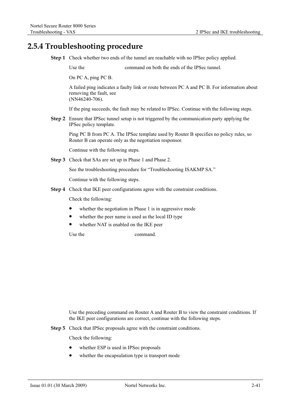 4 troubleshooting procedure, 4 troubleshooting procedure -41, Troubleshooting procedure | Panasonic 8000 User Manual | Page 88 / 156