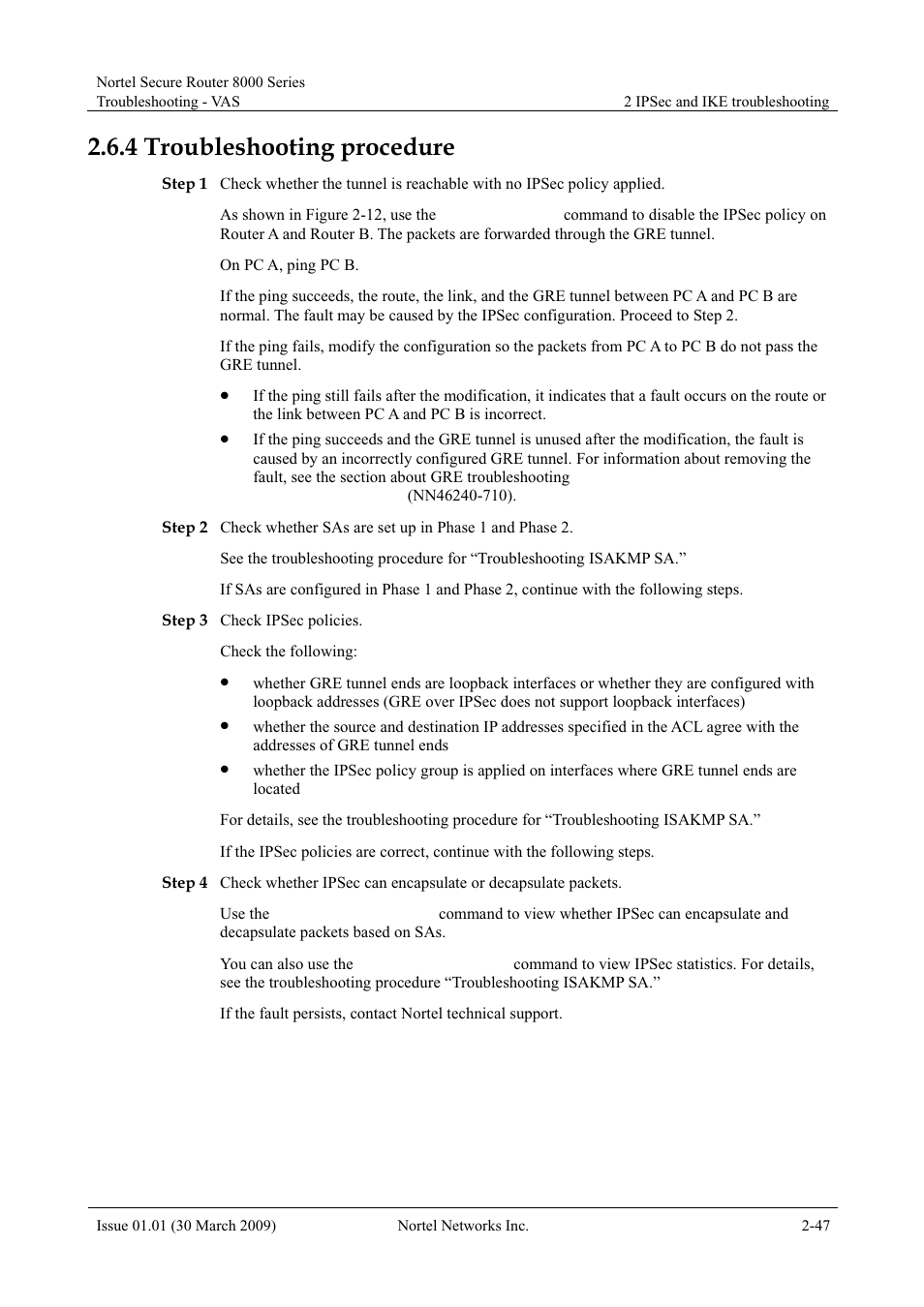 4 troubleshooting procedure, 4 troubleshooting procedure -47, Troubleshooting procedure | Panasonic 8000 User Manual | Page 94 / 156