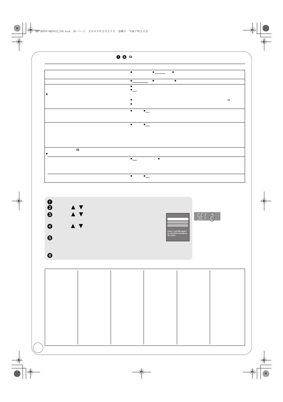 Changing the unit’s settings, Others | Panasonic DMP-BD70V User Manual | Page 36 / 52