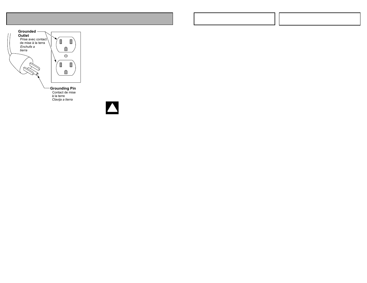 Grounding instructions, Danger | Panasonic MC-V120 User Manual | Page 10 / 40