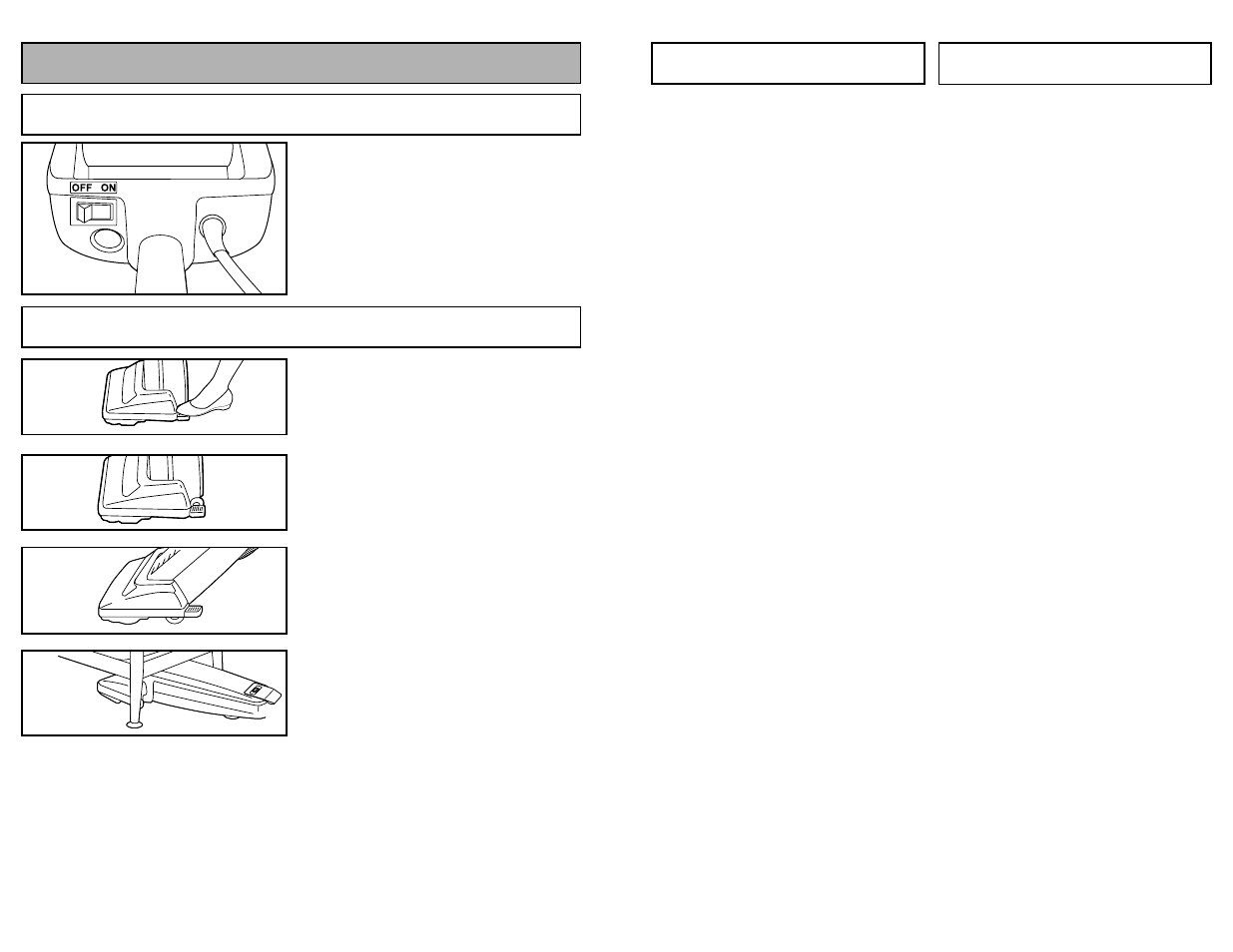 To operate cleaner, On-off switch, Handle adjustments | Panasonic MC-V120 User Manual | Page 18 / 40