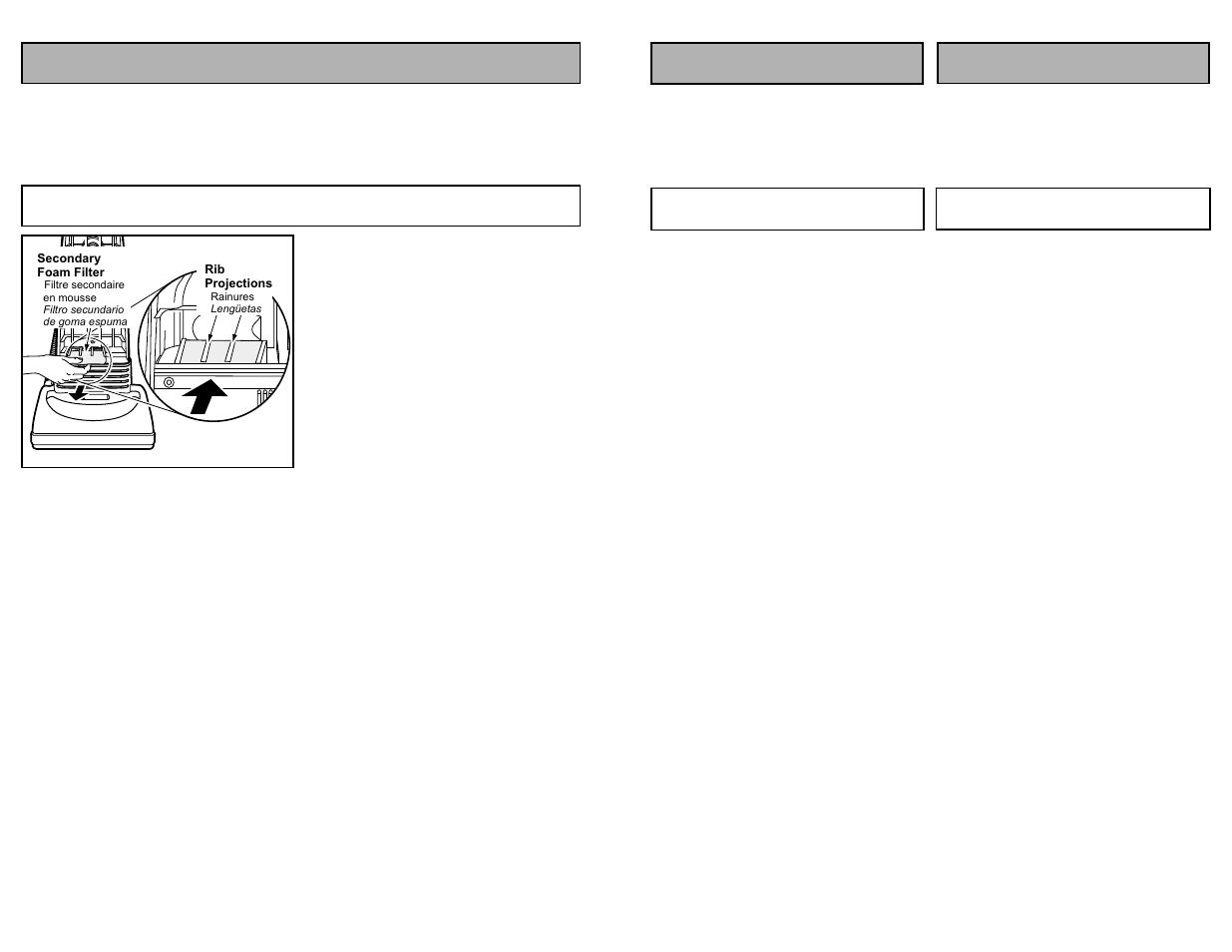 Routine care of cleaner, Replacing secondary foam filter | Panasonic MC-V120 User Manual | Page 20 / 40