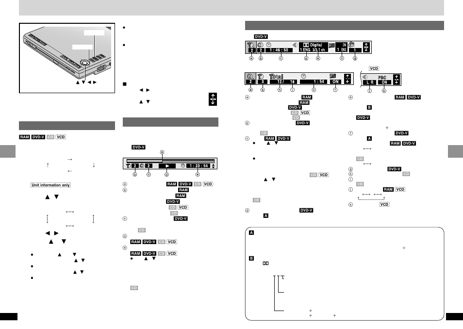 Using on-screen menu icons, Chg í | Panasonic DVD-LV65 User Manual | Page 14 / 22