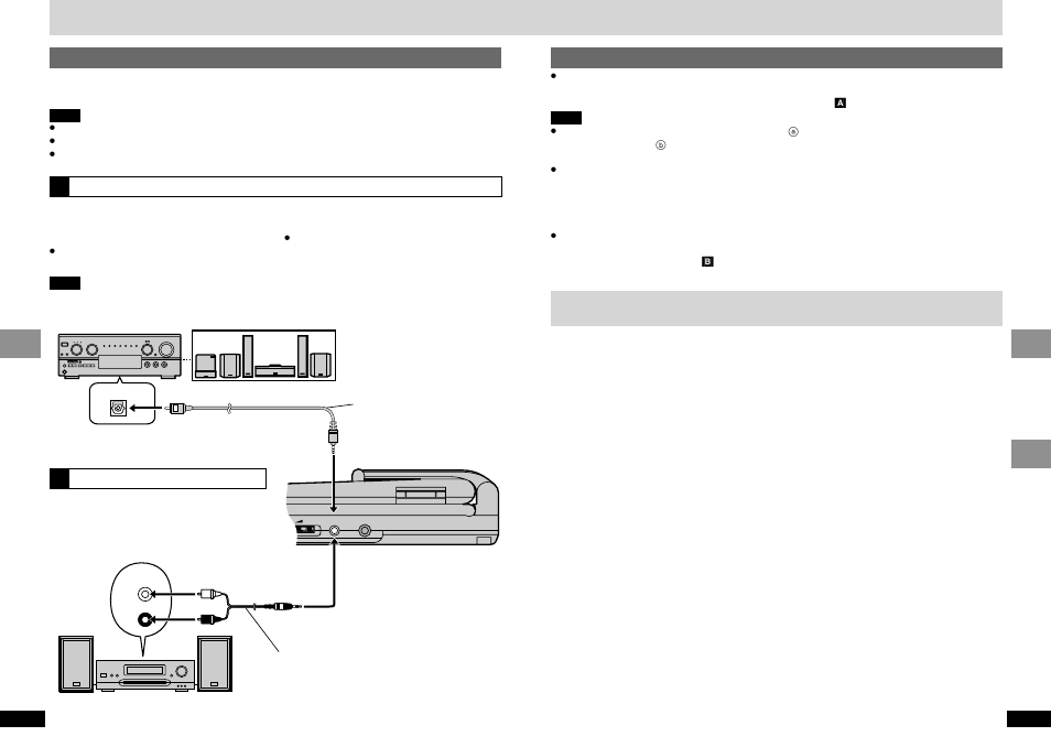 Reference, Glossary, Ab using this unit with other equipment | Panasonic DVD-LV65 User Manual | Page 18 / 22