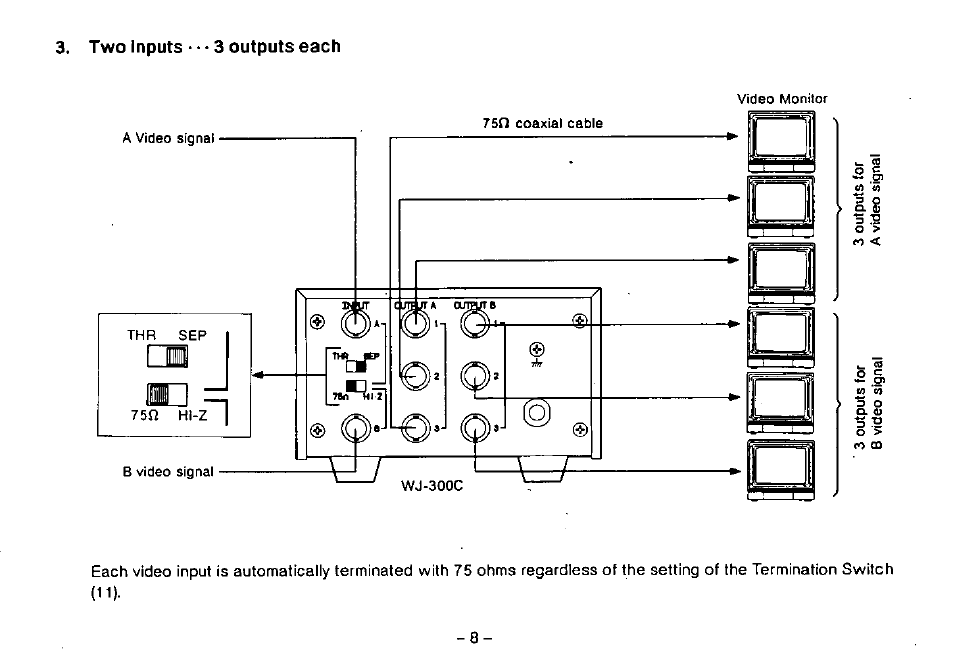 Panasonic WJ-300C User Manual | Page 9 / 12