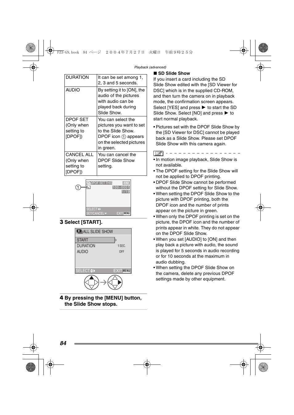 Panasonic DMC-FZ3GN User Manual | Page 84 / 112