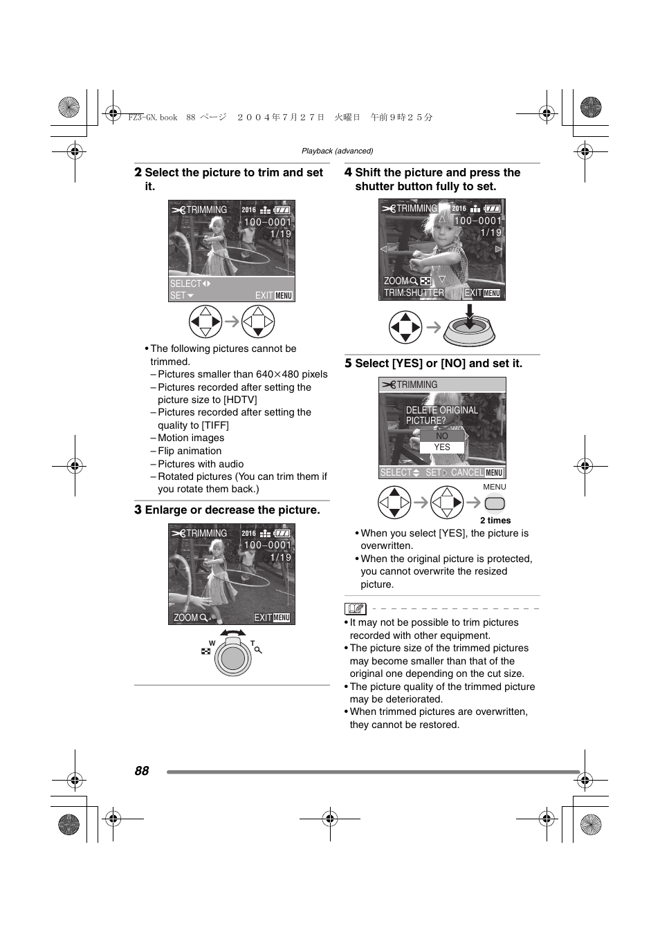 Panasonic DMC-FZ3GN User Manual | Page 88 / 112