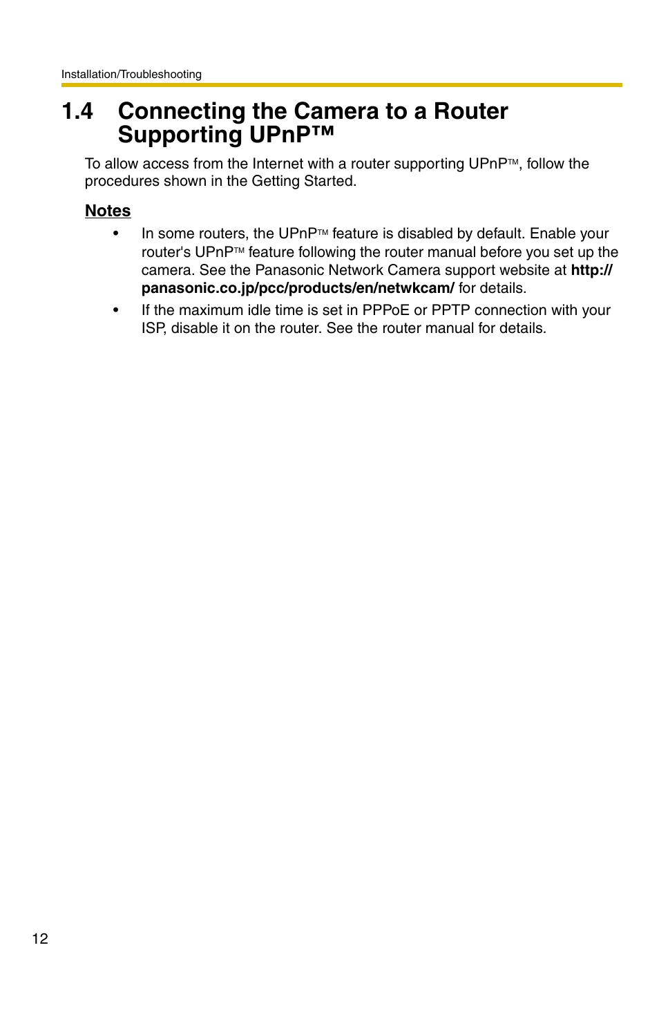 Panasonic BL-C30 User Manual | Page 12 / 36