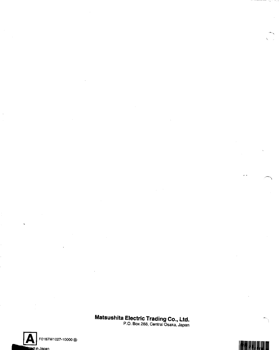 Panasonic NV-G21 User Manual | Page 32 / 32