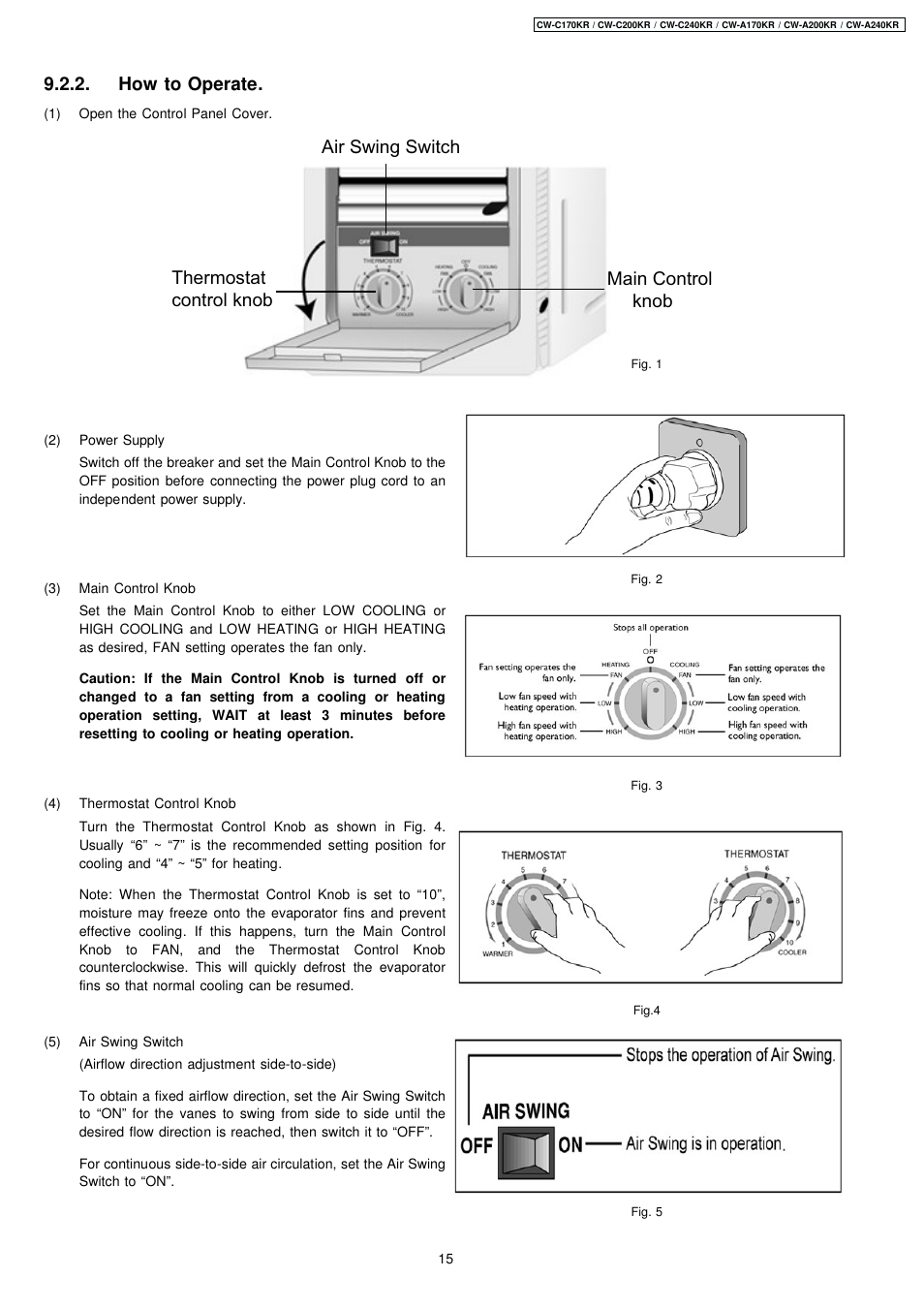 How to operate | Panasonic CW-C200KR User Manual | Page 4 / 8