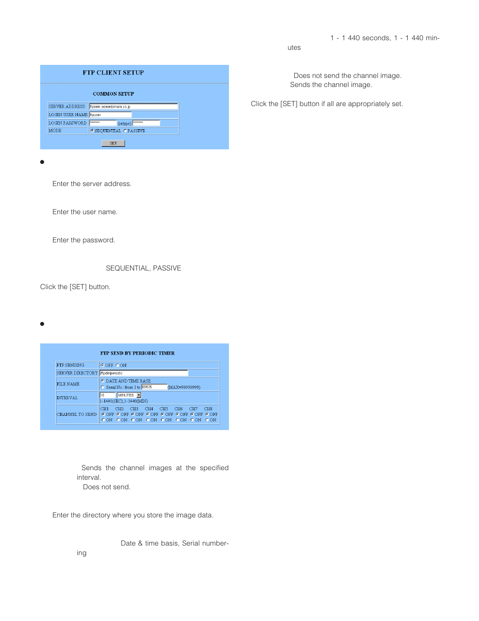 Ftp client setup ftp client setup, Common setup (common setup) | Panasonic WJ-HD200 User Manual | Page 69 / 92
