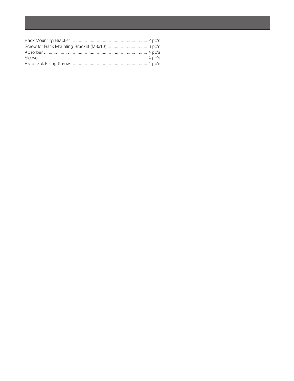 Standard accessories | Panasonic WJ-HD200 User Manual | Page 78 / 92