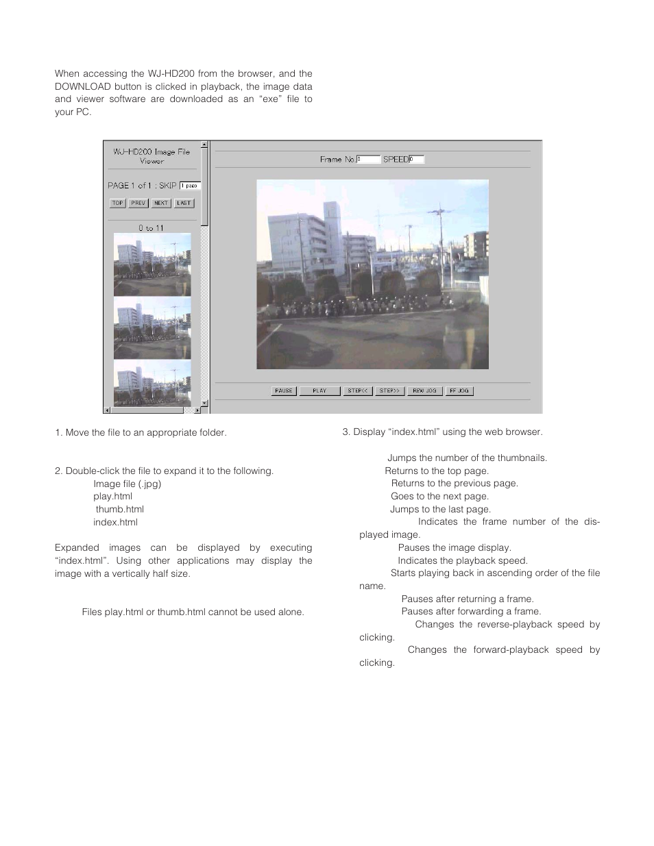 Http download and viewing images | Panasonic WJ-HD200 User Manual | Page 90 / 92