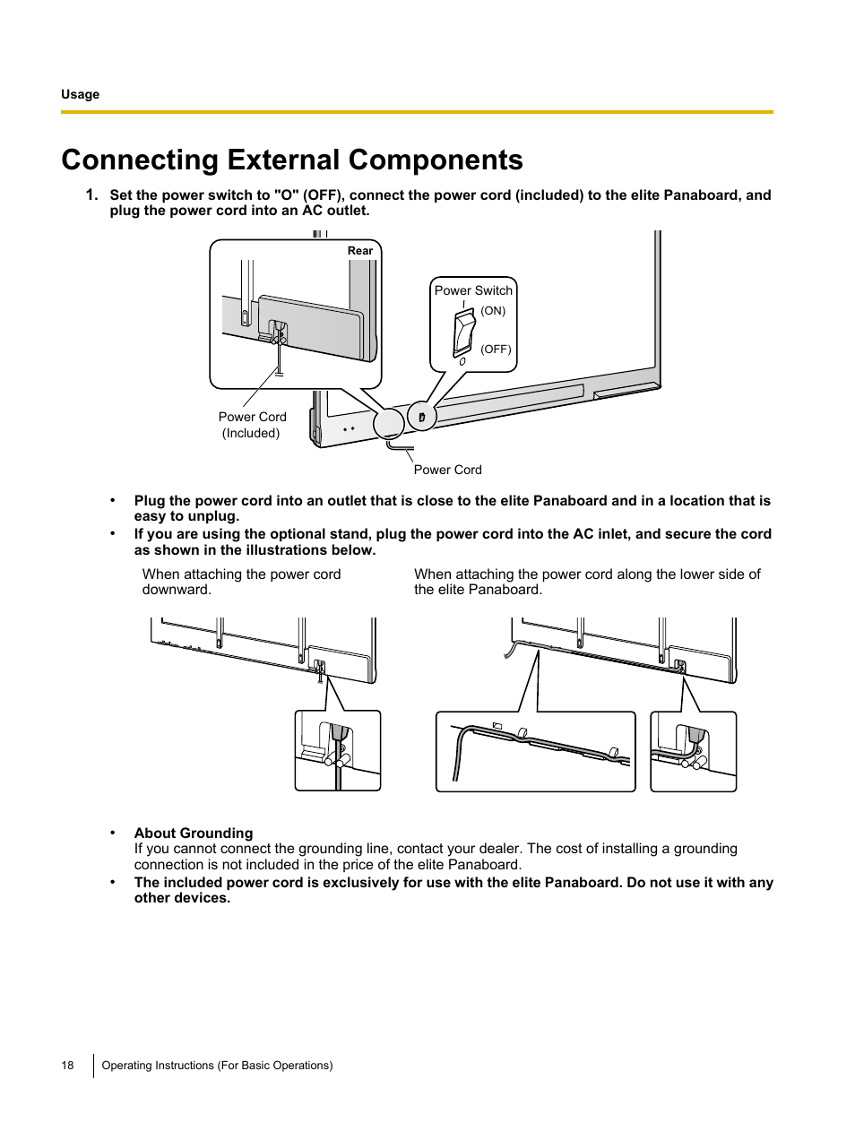Connecting external components | Panasonic UB-T761 User Manual | Page 18 / 64