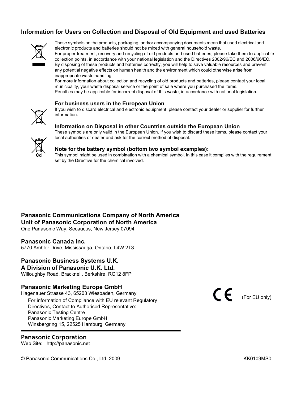 Panasonic UB-T761 User Manual | Page 64 / 64
