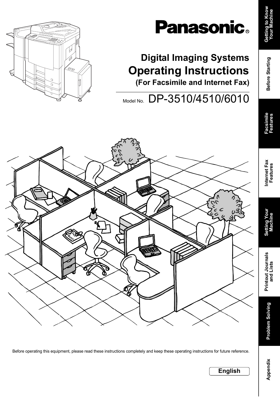 Panasonic DP-6010 User Manual | 228 pages