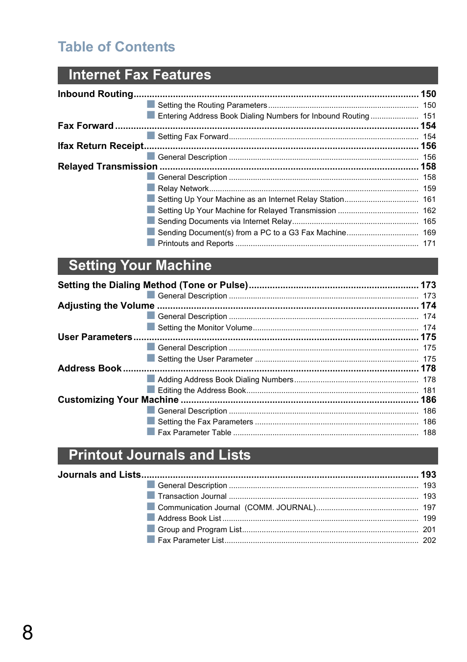 Panasonic DP-6010 User Manual | Page 8 / 228