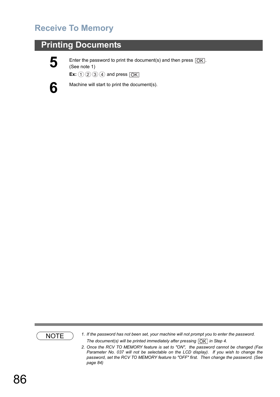 Printing documents | Panasonic DP-6010 User Manual | Page 86 / 228