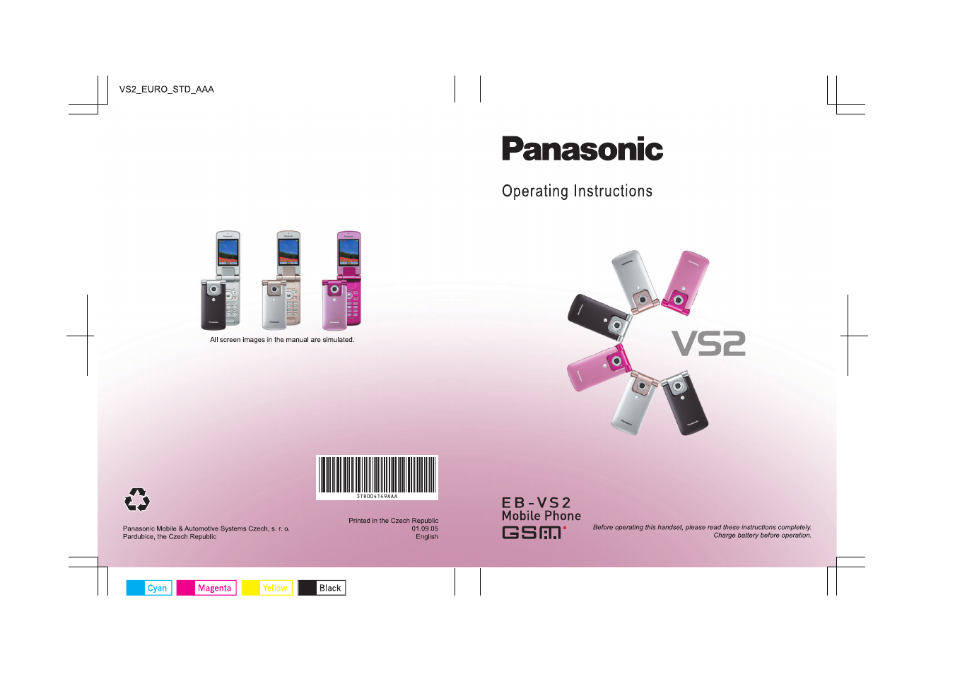 Panasonic EB-VS2  EN User Manual | 170 pages