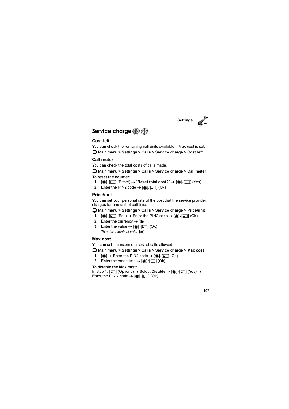 Service charge | Panasonic EB-VS2  EN User Manual | Page 110 / 170