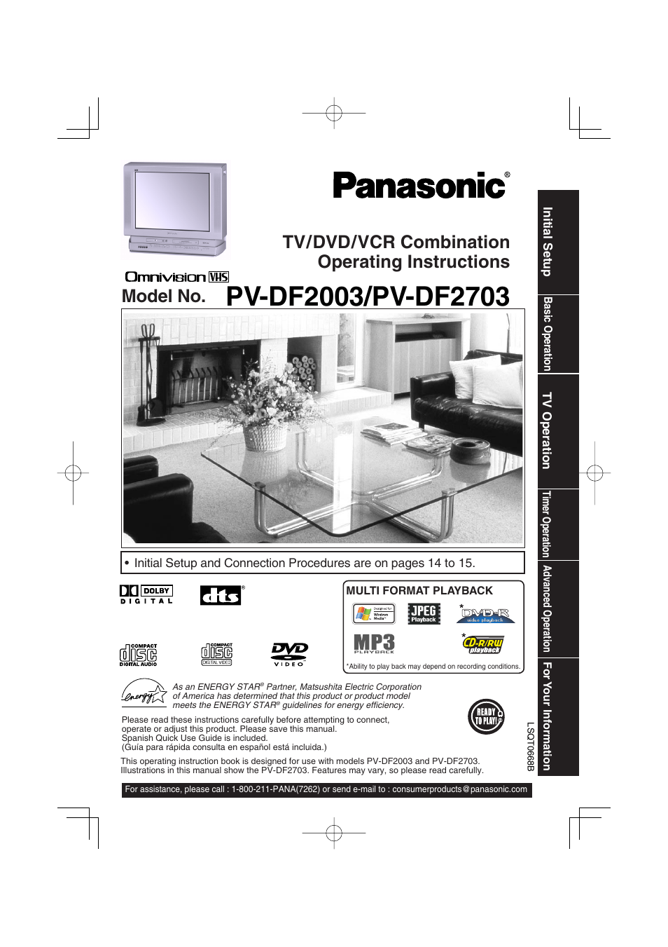 Panasonic PV-DF2703 User Manual | 80 pages