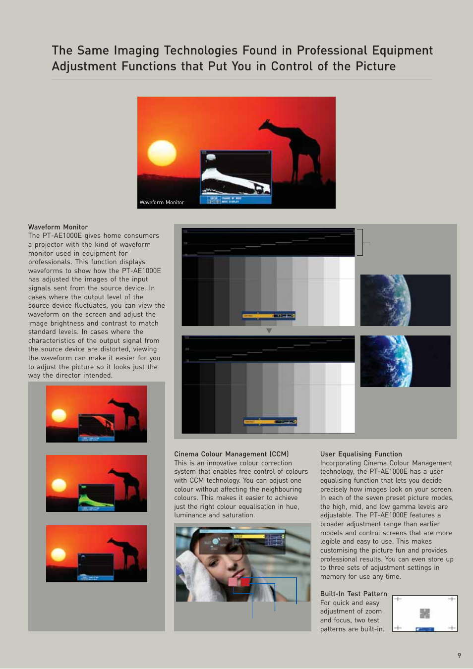 Panasonic PT-AE1000E User Manual | Page 9 / 12