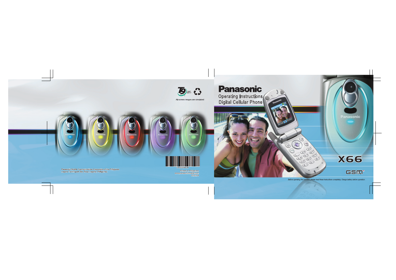 Panasonic X66 User Manual | 129 pages