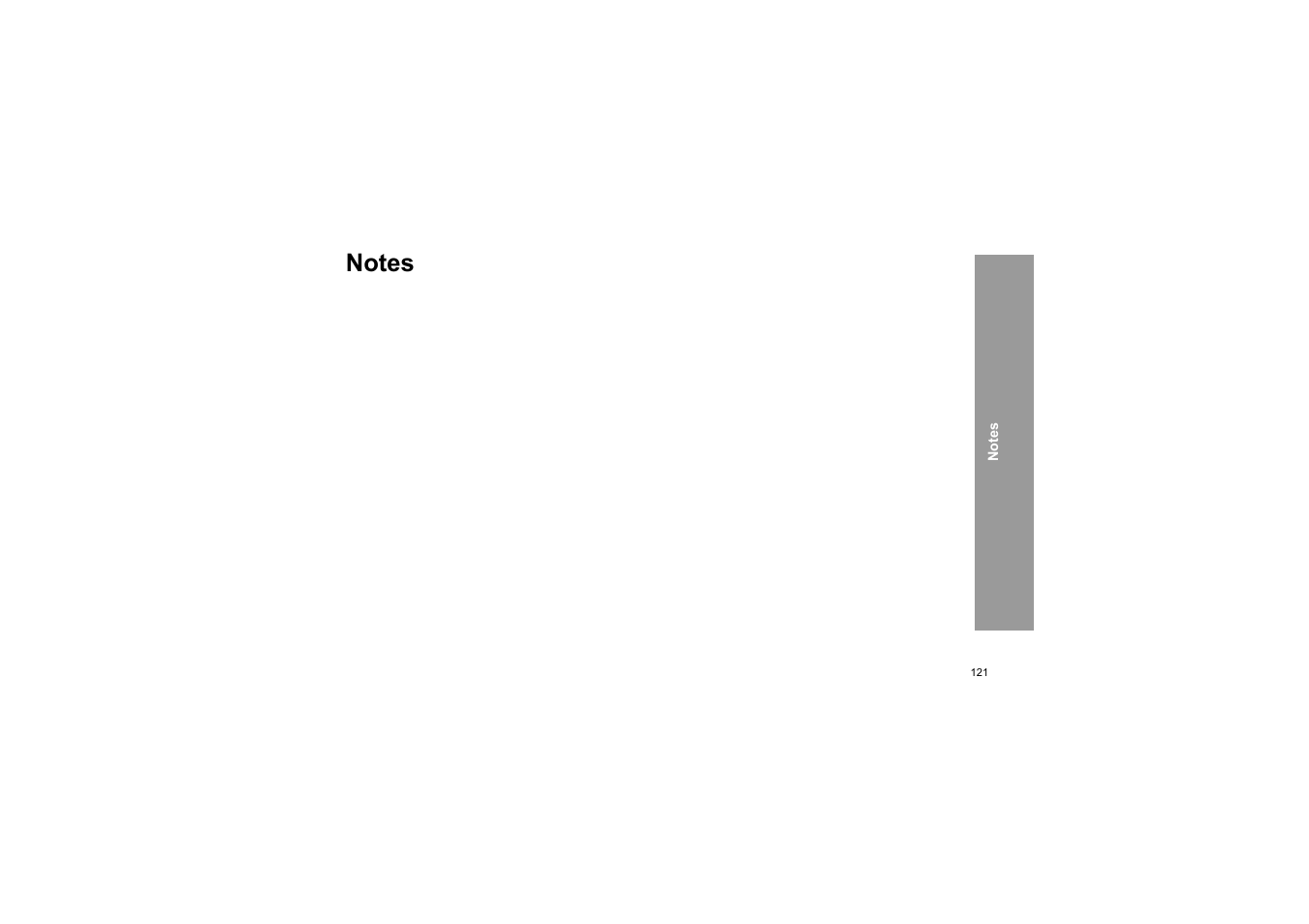 Notes | Panasonic X66 User Manual | Page 124 / 129