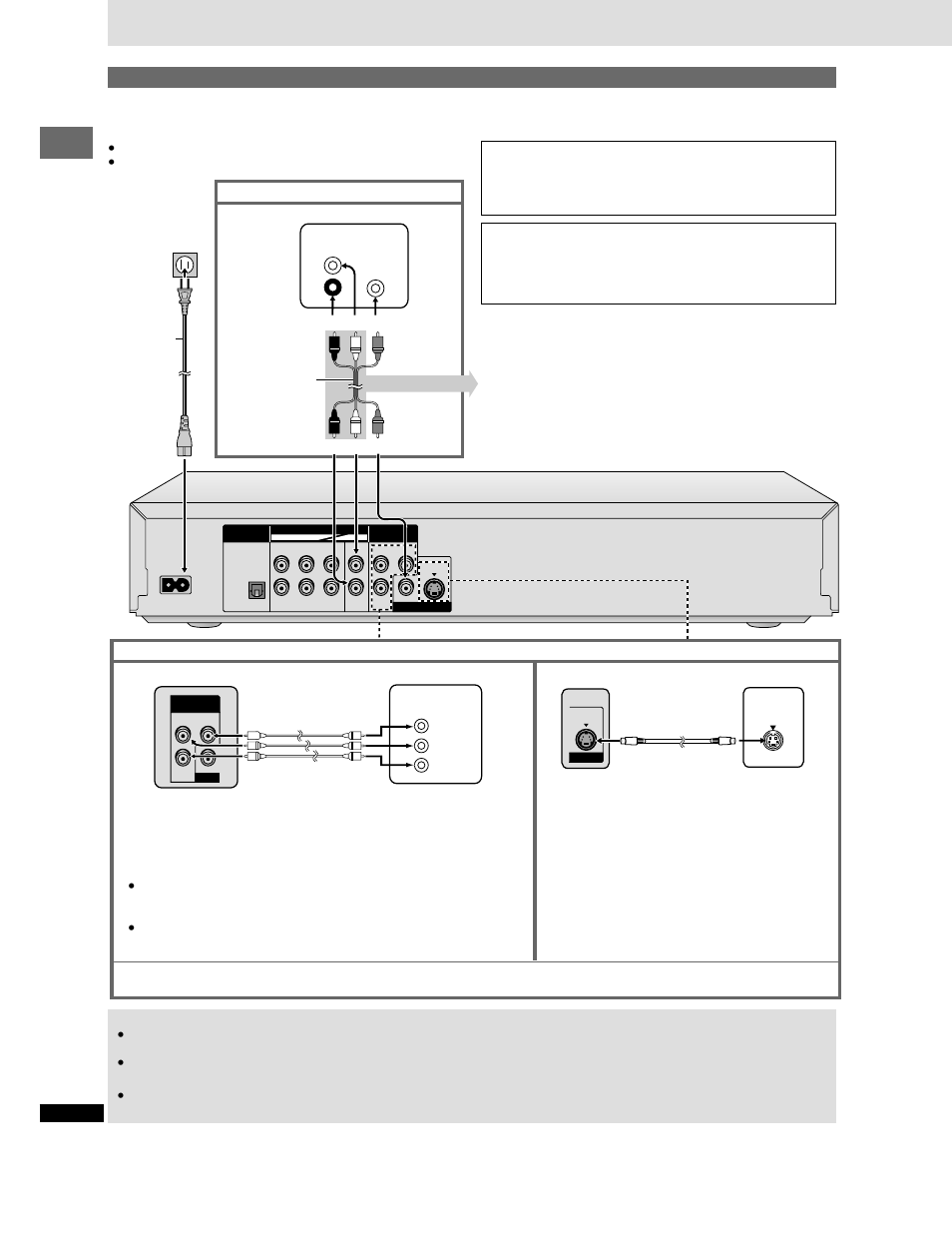 Connection, Getting started, Connection to a television | Panasonic DVD-CP72 User Manual | Page 6 / 28