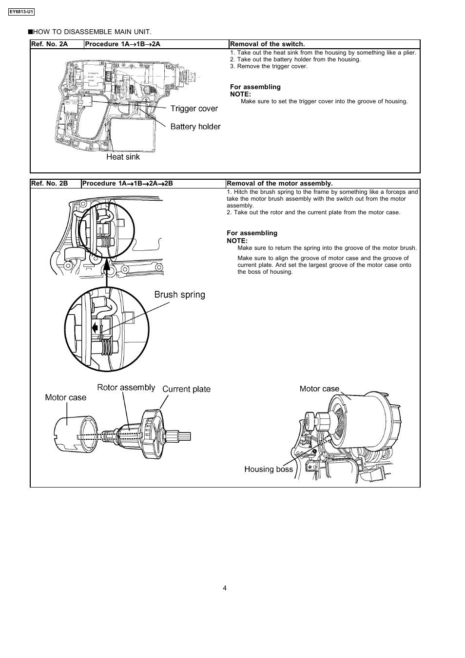 Panasonic EY6813-U1 User Manual | Page 4 / 10